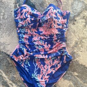 Lilly Pulitzer Boreali Blue Coral Swimsuit